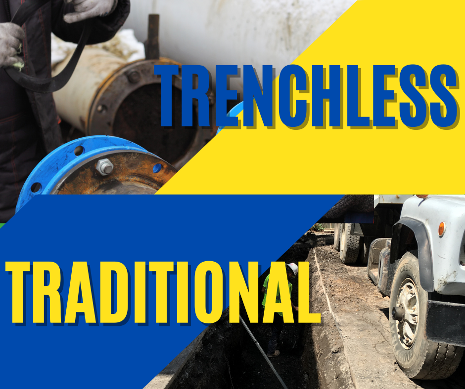 trenchless vs traditional water line replacement